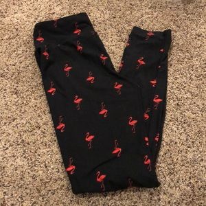 LuLaRoe flamingo OS leggings